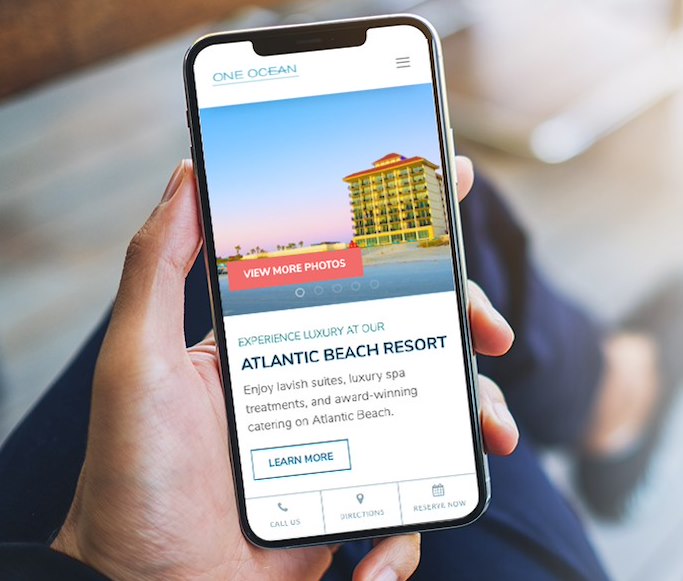 One Ocean Resort and Spa Mobile Website by Vizergy