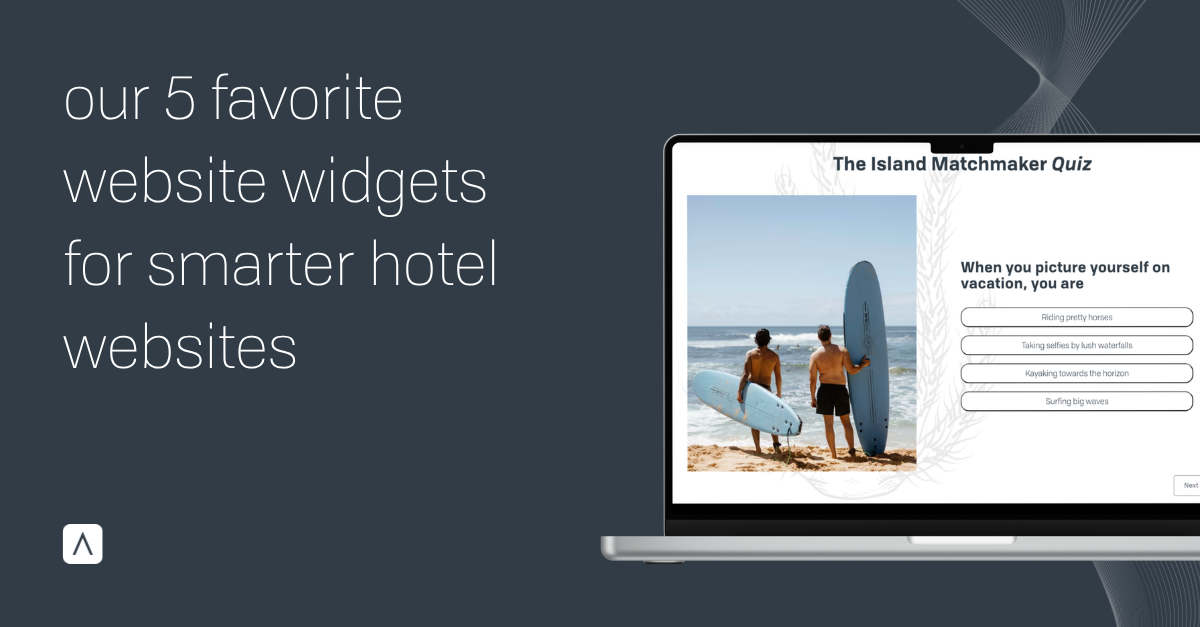 our 5 favorite website widgets for smarter hotel websites header image
