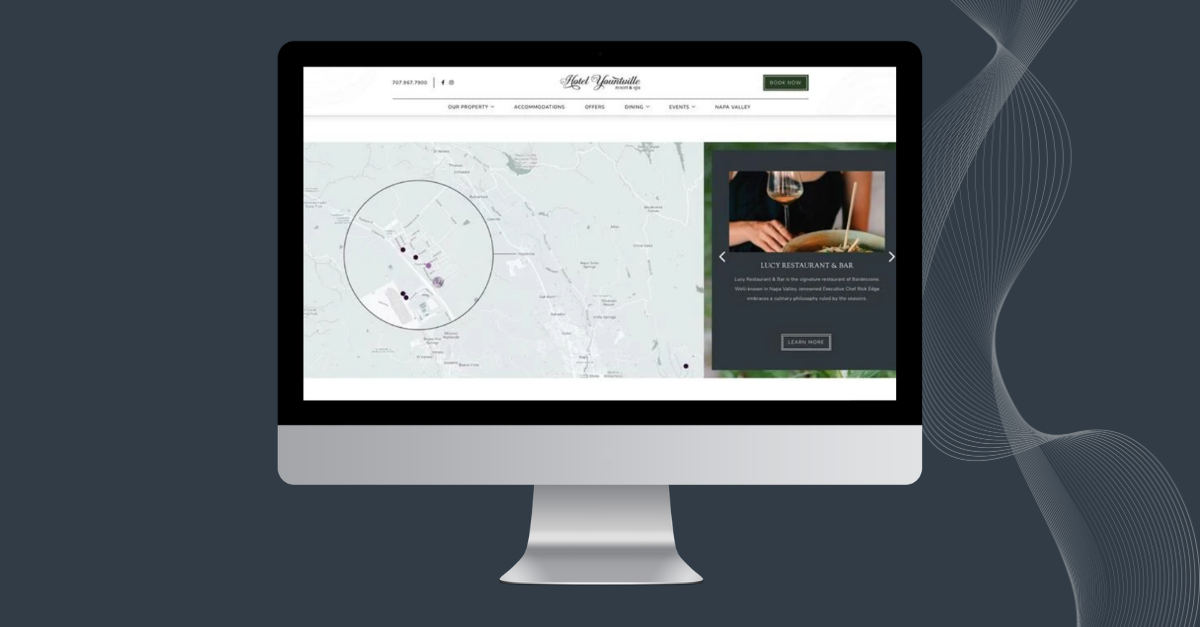 a computer screen with a map