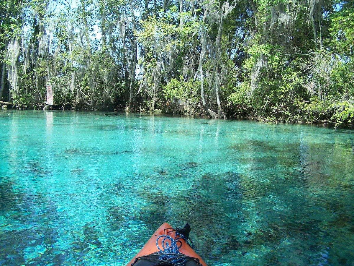 kayak in river